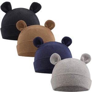 Preemie Boys Beanie Solid Infant Baby Hats Autumn Winter